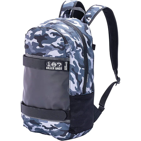 187 Killer Pads Standard Issue Black Mochila Skate