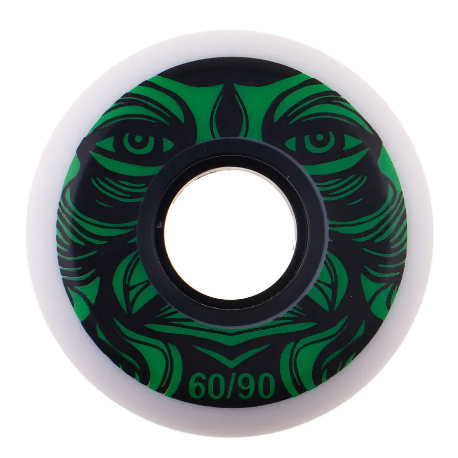 Kaltik White Green Face 60 mm/90a Ruedas Patines