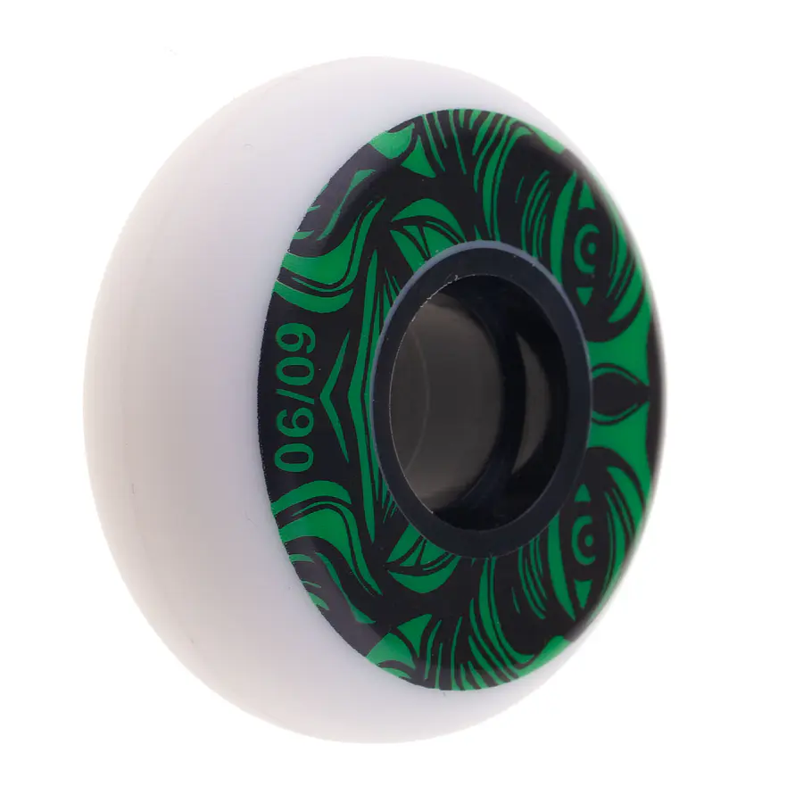 Kaltik White Green Face 60 mm/90a Ruedas Patines