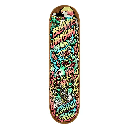 Santa Cruz Jonhson Beach Wolf Two 8.375 Tabla Skate