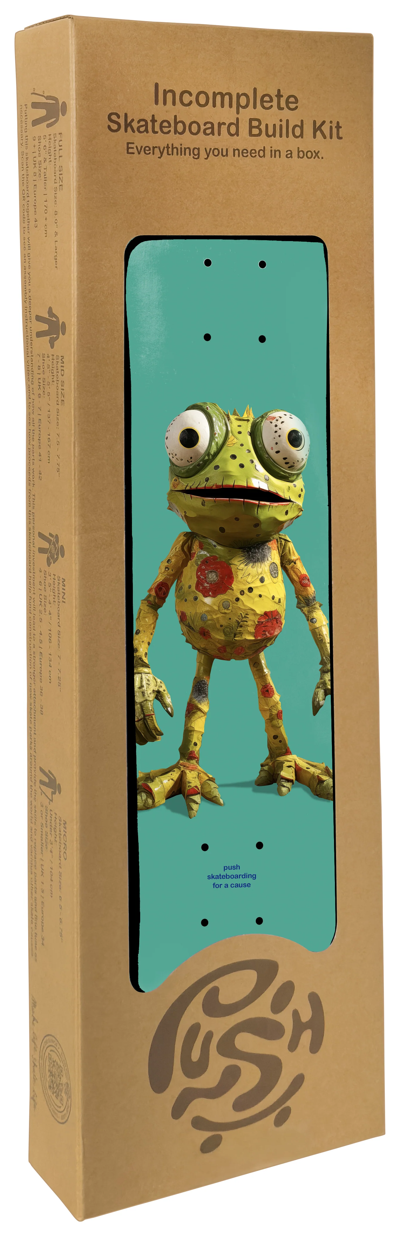 Push "Incomplete" Frogster FP 7.75" Tabla Armada
