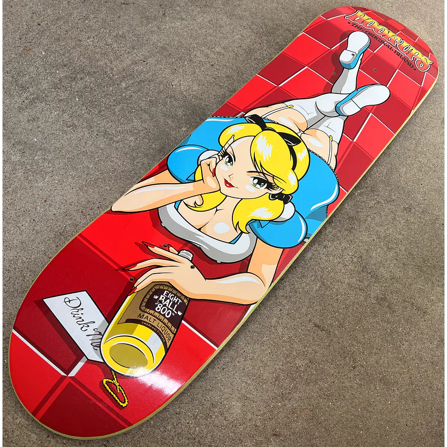 Hook Ups Official 8-Ball Alice - 8.5 X 32.25 Tabla Skate