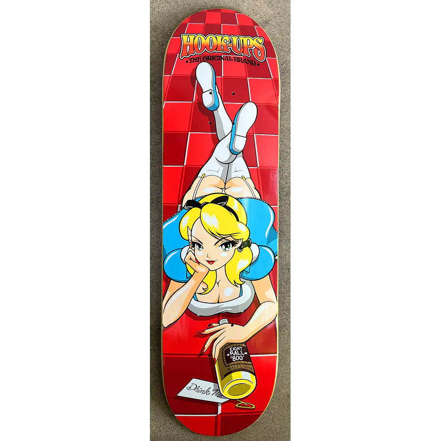 Hook Ups Official 8-Ball Alice - 8.5 X 32.25 Tabla Skate