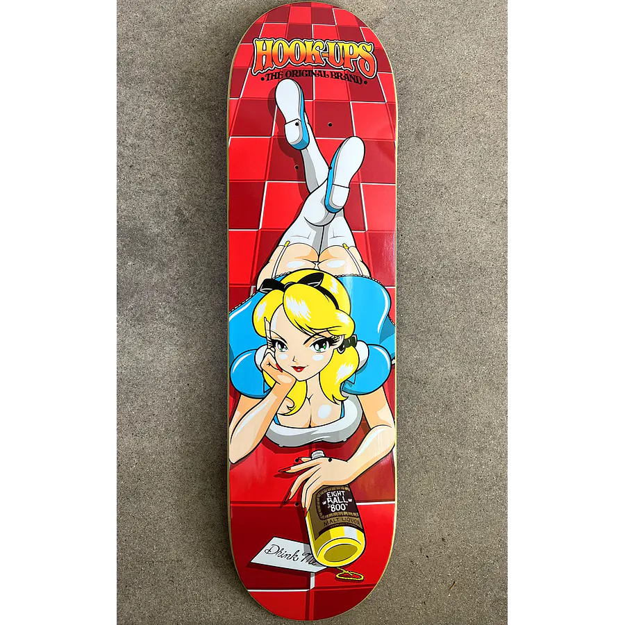 Hook Ups Official 8-Ball Alice - 8.5 X 32.25 Tabla Skate