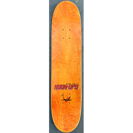 Hook Ups Official Signed Iria Hunter Blue 7.5 X 31 Hand Screened Tabla Skate