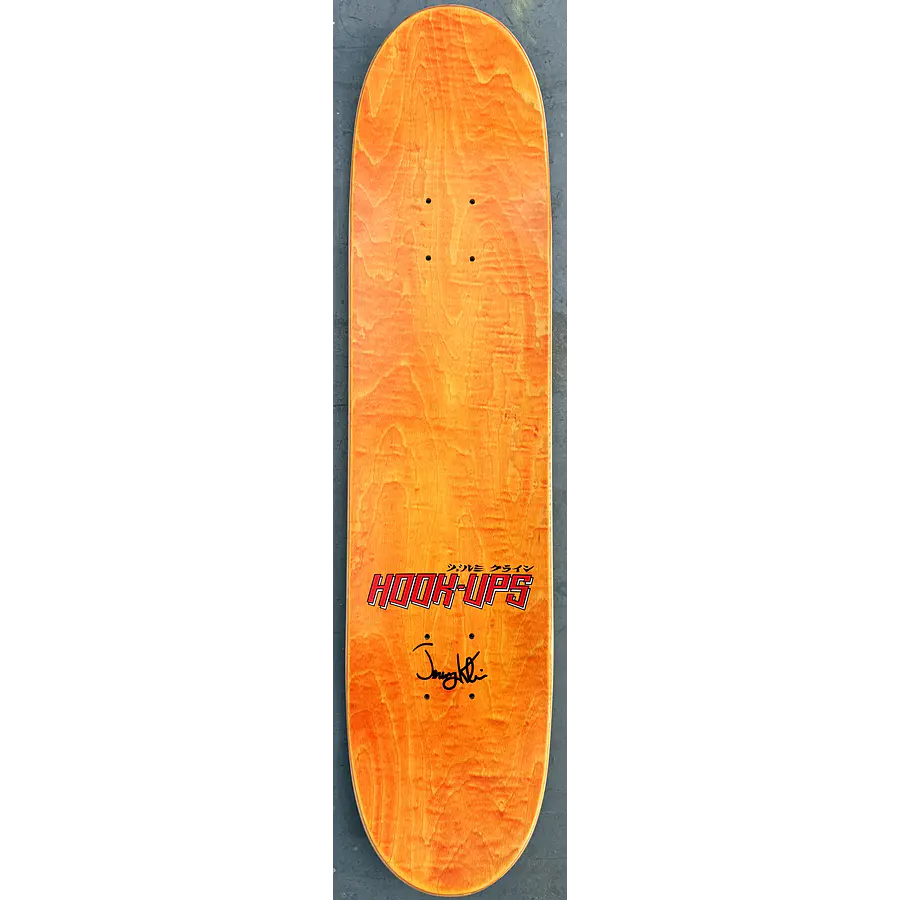Hook Ups Official Signed Iria Hunter Blue 7.5 X 31 Hand Screened Tabla Skate