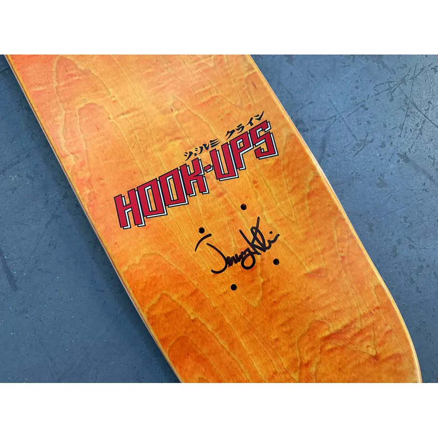 Hook Ups Official Signed Iria Hunter Blue 7.5 X 31 Hand Screened Tabla Skate