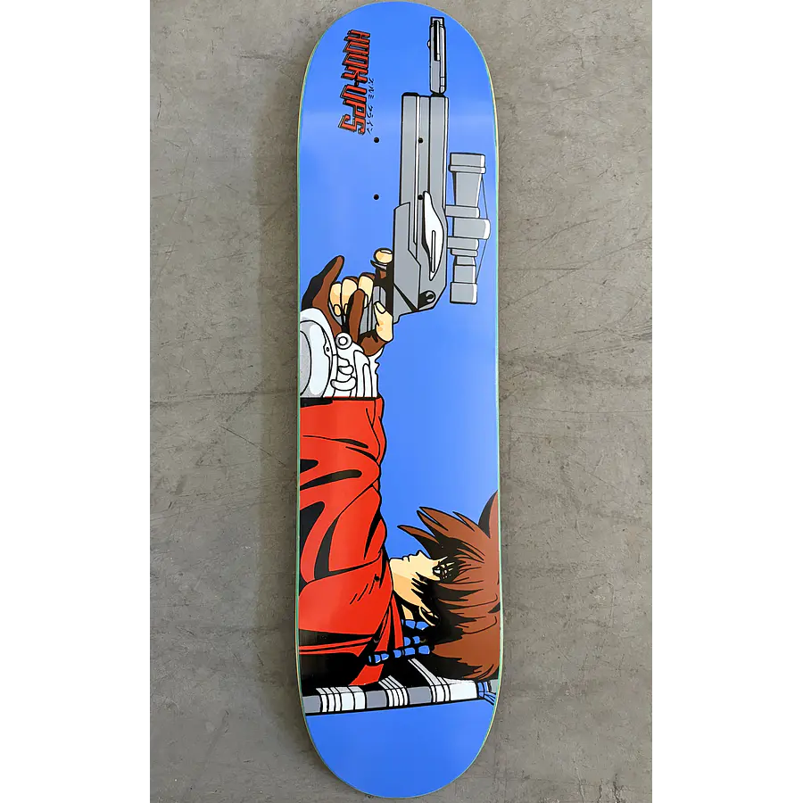 Hook Ups Official Signed Iria Hunter Blue 7.5 X 31 Hand Screened Tabla Skate