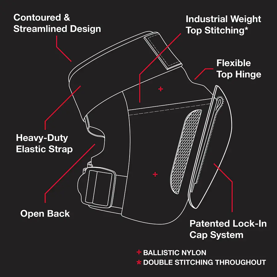 Protec Vert Knee Pads Black Rodilleras