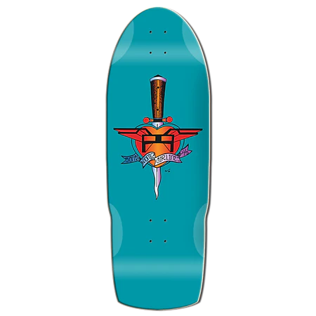 SMA Heart Attack Teal 10.5" Skateboard Deck