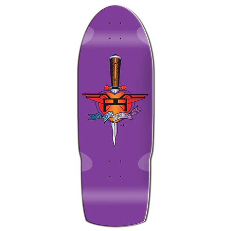 SMA Heart Attack Purple Dip 10.5" Skateboard Deck