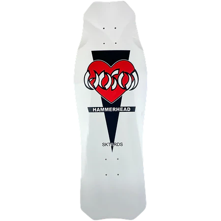 Hosoi Ltd Valentines 2026 Heart OG Hammerhead 10.5" White Tabla Skate