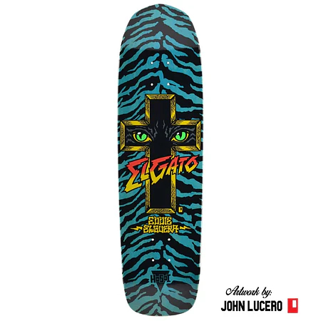 Hosoi Skateboards Cat Eyes Deck 8.75" Turquoise Stain Tabla Skate