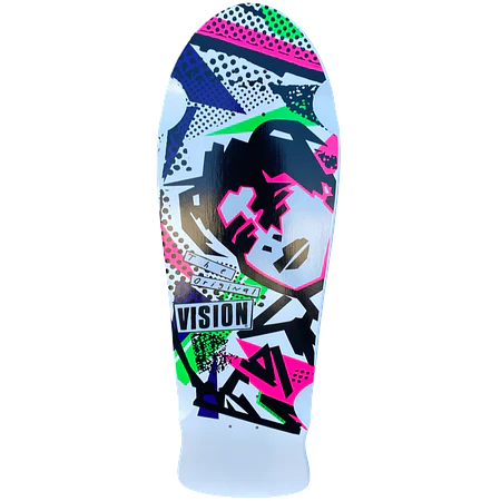 Vision Original MG Special Colorway Limited White Deck 10" Tabla Skate