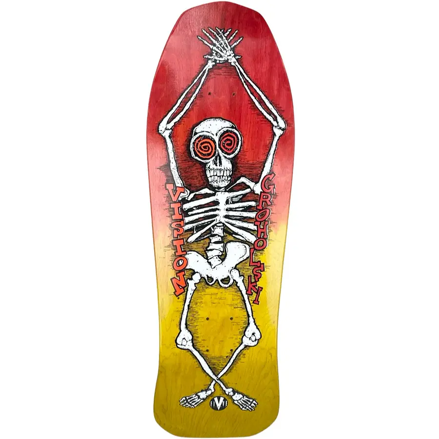 Vision Groholski Skeleton Limited Two Tone Red/Yellow Stain 10.25