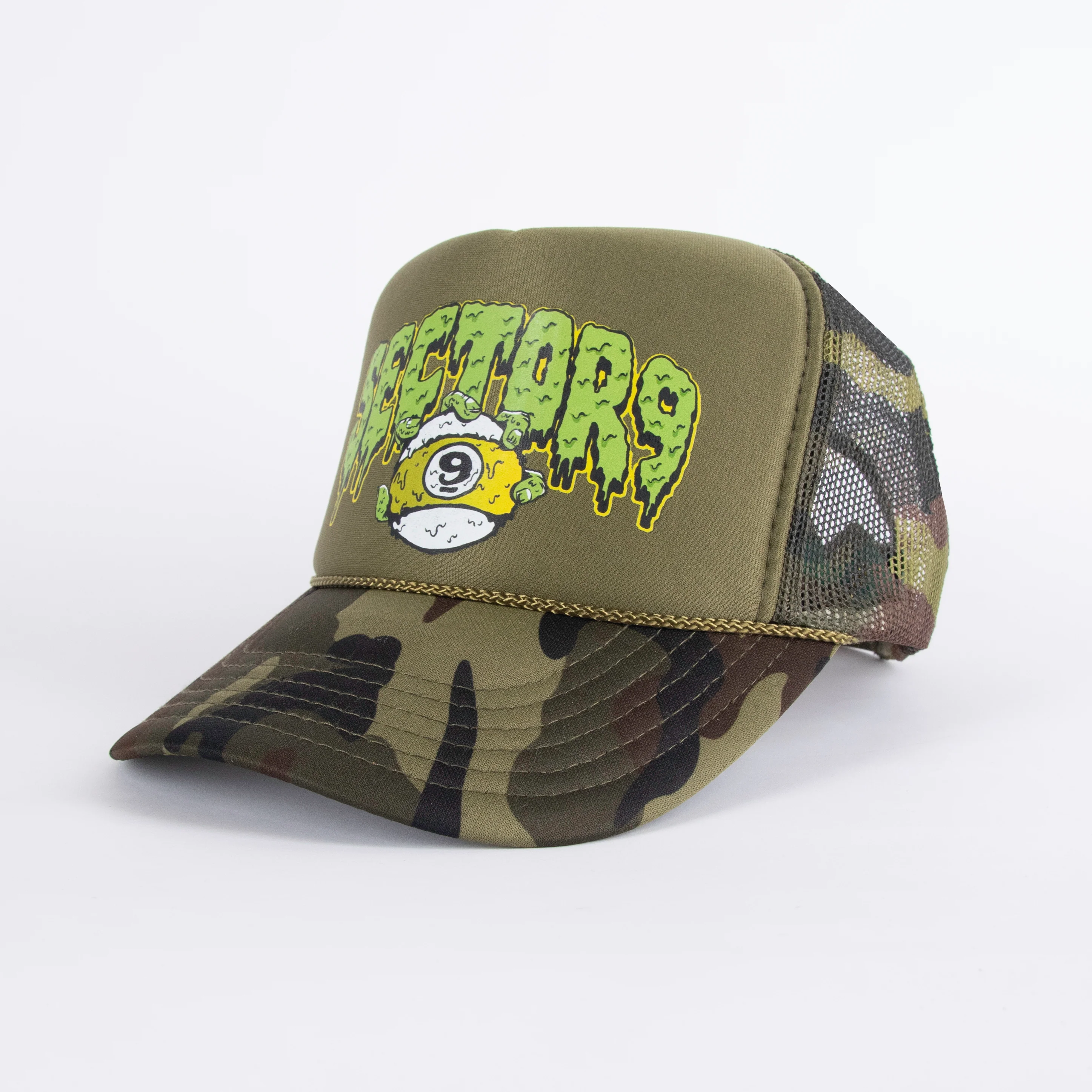 Sector 9 Logo Trucker Camo