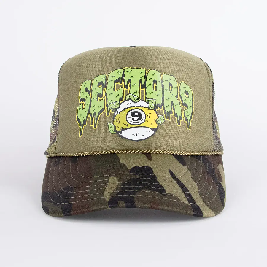 Sector 9 Logo Trucker Camo