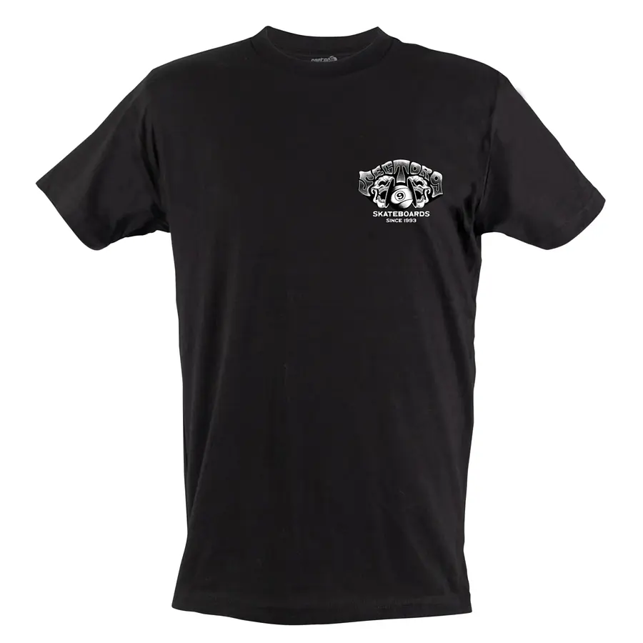 Sector 9 Split Tee - Black Poleras