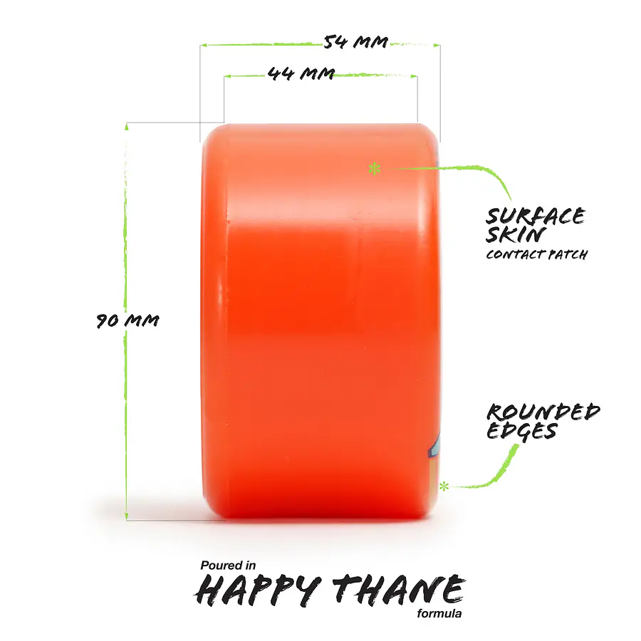 Orangatang Bees Knees 90mm 80A Ruedas Longboards
