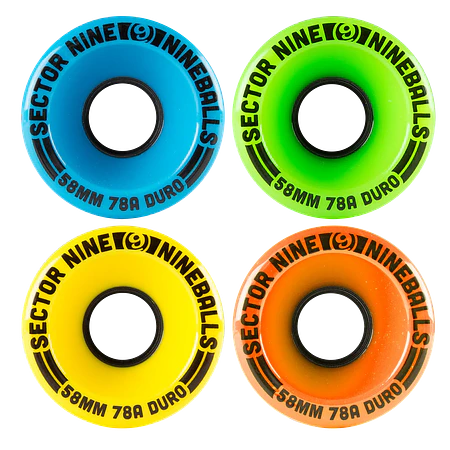 Sector9 58mm 78a Unpackaged Nineballs Mixed Ruedas