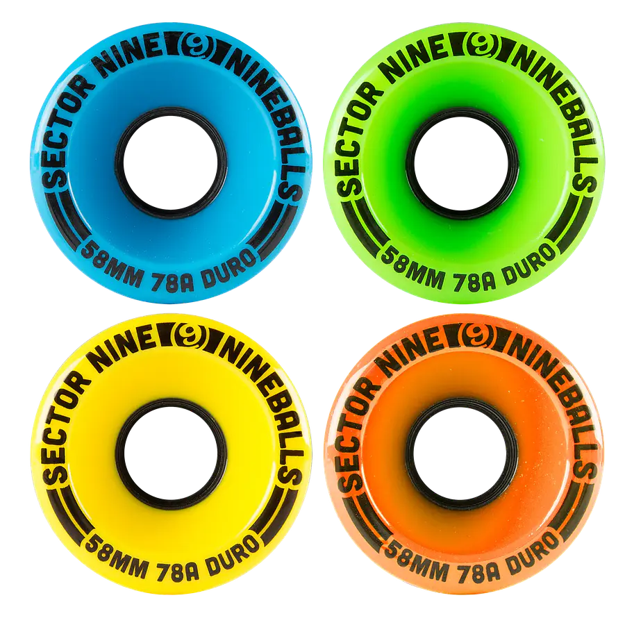 Sector9 58mm 78a Unpackaged Nineballs Mixed Ruedas