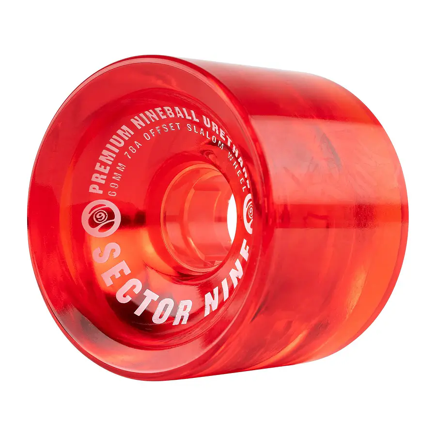 Sector9 Nineballs Red 69mm, 78A Ruedas Longboards