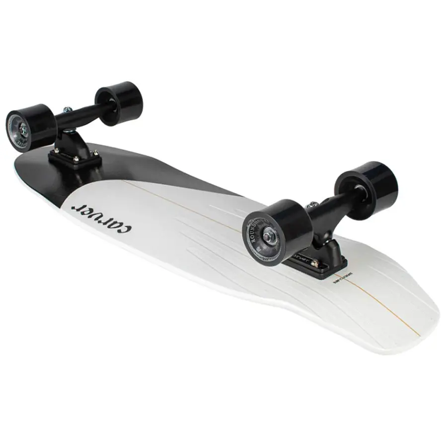 Carver CX Coal Satin 32.5'' Black Tip Surfskate Complete