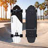 Carver CX Coal Satin 32.5'' Black Tip Surfskate Complete