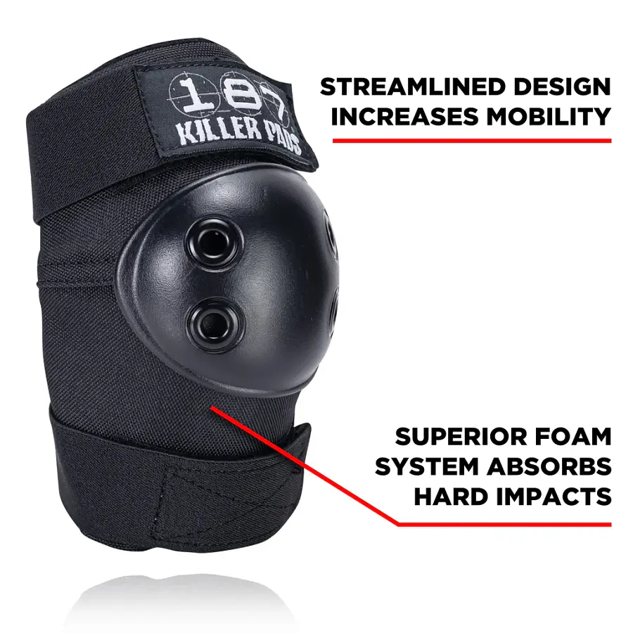 187 Killer Pads Six Pack Set Black Protecciones