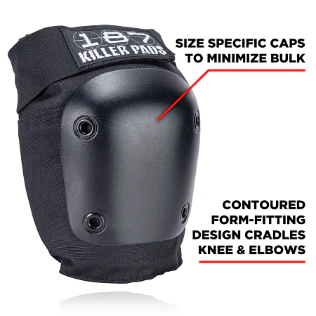 187 Killer Pads Six Pack Set Black Protecciones
