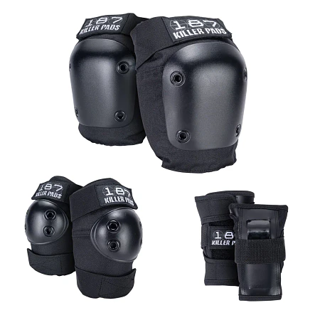 187 Killer Pads Six Pack Set Black Protecciones