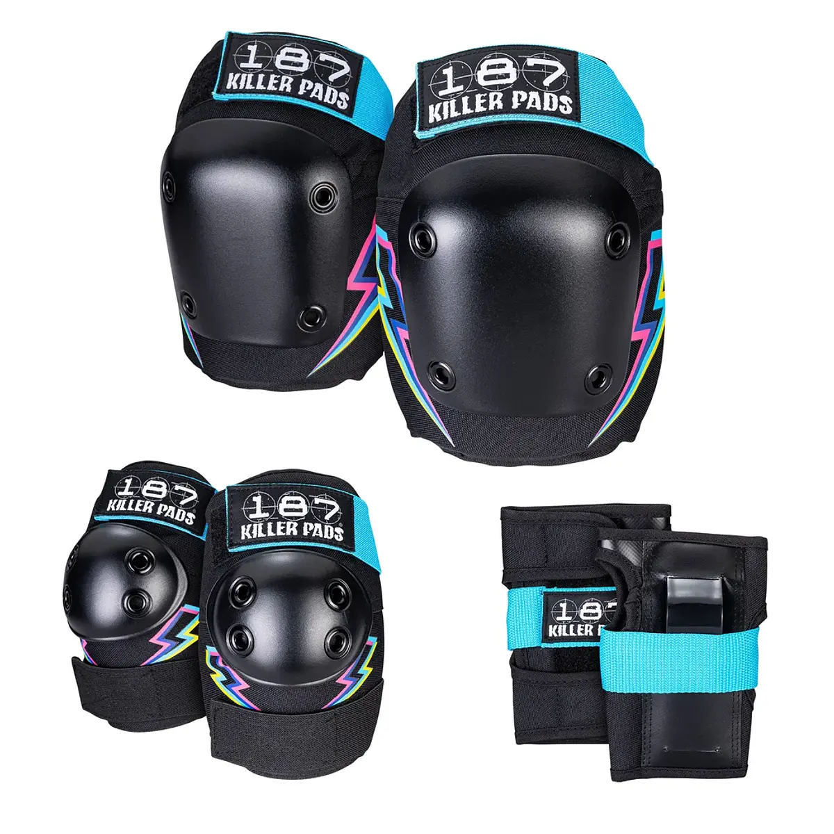 187 Killer Pads Six Pack Set Electric Bolt Protecciones