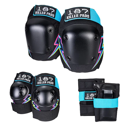 187 Killer Pads Six Pack Set Electric Bolt Protecciones