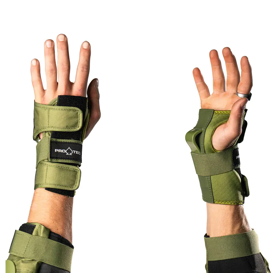 Protec Street Gear 3 pack Open Back Green Army Protecciones