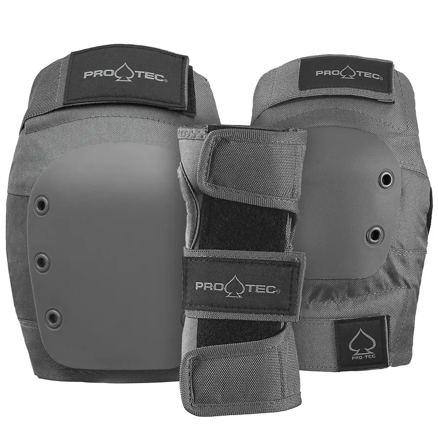 Protec Street Gear 3 pack Open Back Grey Protecciones