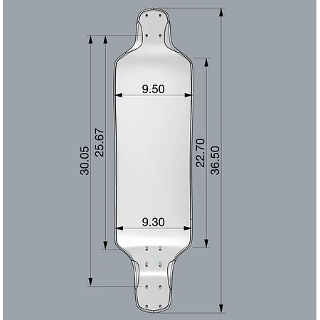 Pantheon Super Duper Sonic Bamboo Medium Flex Longboards Armado