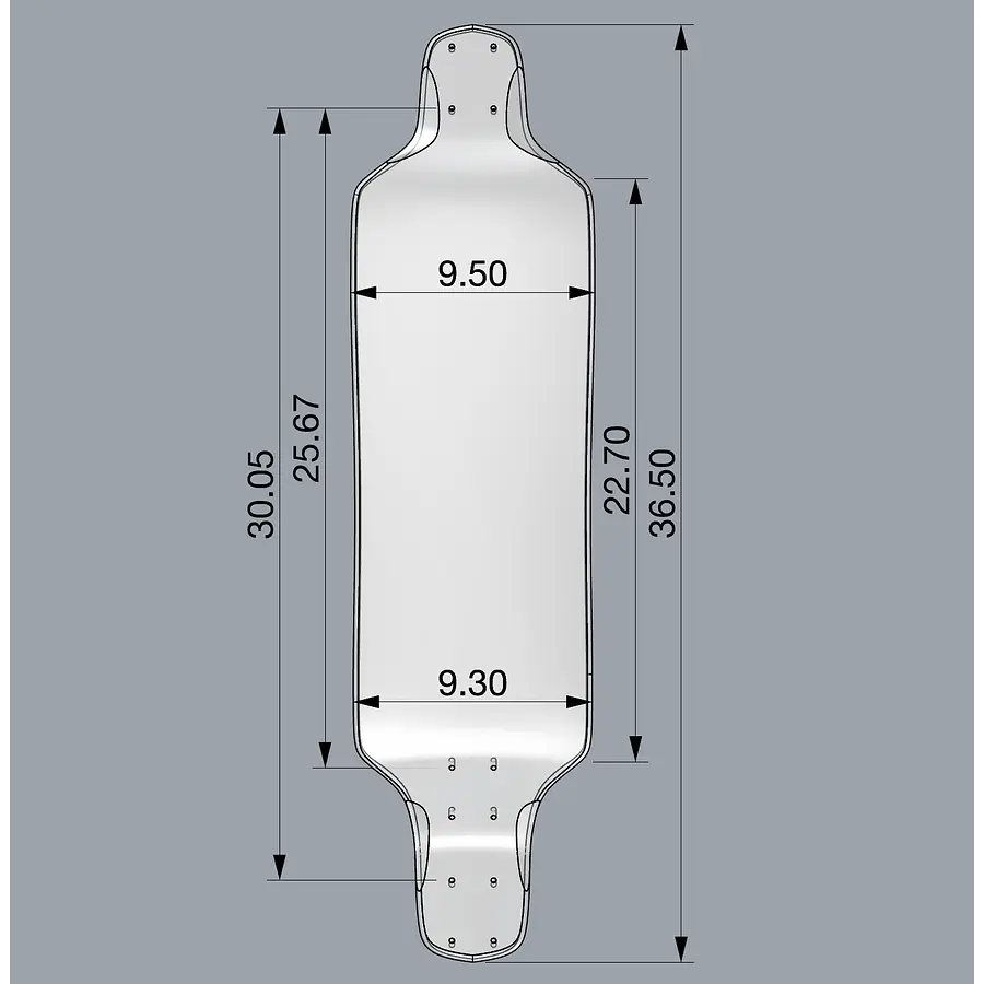 Pantheon Super Duper Sonic Bamboo Medium Flex Longboards Armado
