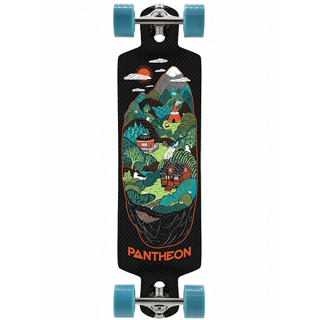 Pantheon Trip Carbon Indian Hills Graphic Longboard Armado