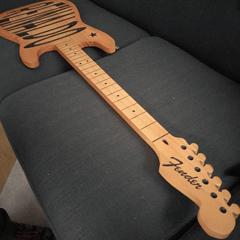 Letrero guitarra con nombre personalizado