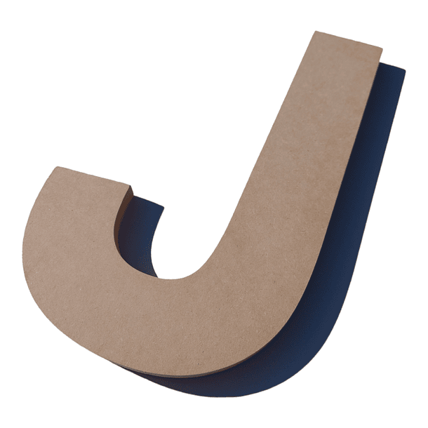 LETRAS DE mdf TRUPAN, natural 25cm 6