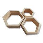 Set de 3 Repisas Hexagonales 1