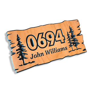 Letrero numero direccion 25x50cm