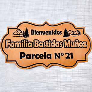 Letrero Madera 27x50cm