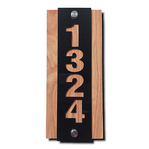 Placa Números de Casa 13x30cm Hasta 4 números. Modelo D2