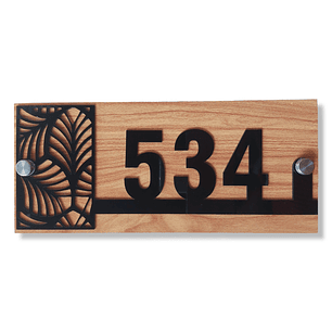 Números de Casa 13x30cm Hasta 4 números. Modelo C2