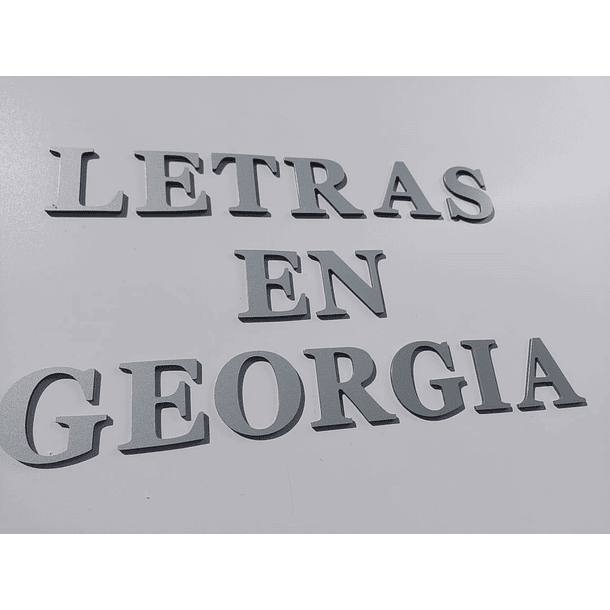 Letras 70cm Aluminio compuesto gris 4