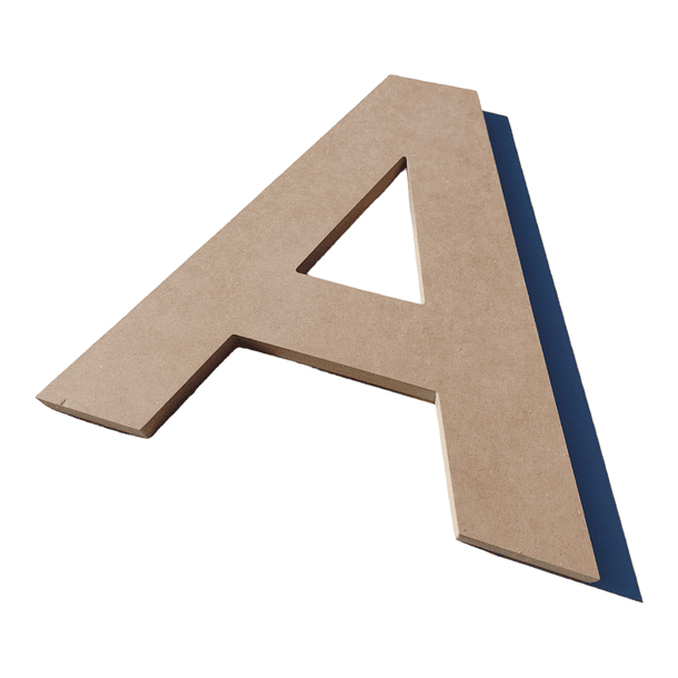 LETRAS DE mdf TRUPAN, natural 30cm 4