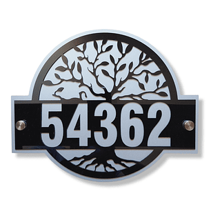 Numeros de casa, Placa Personalizada hasta 5 numeros - 25x30cm - Modelo H1