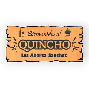 Letrero Madera Quincho 25x50cm Personalizado Rustico