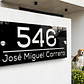 Números de Casa 17x40cm alta visibilidad Hasta 5 números Y Dirección. Modelo K5  - Miniatura 3